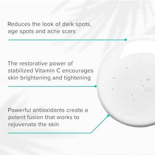 ClarityRx C-Results Vitamin C Brightening Face Serum, Natural Plant-Based Anti-Aging Facial Treatment for Dark Spots & Acne Scars