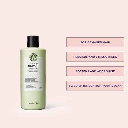 Maria Nila Structure Repair, For Damaged & Chemically Treated Hair, Algae Extract Rebuilds & Moisturizes, 100% Vegan & Sulfate/Paraben free
