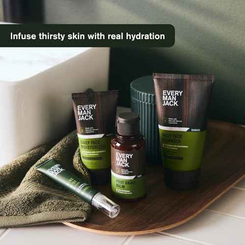Every Man Jack Daily Face Wash & Moisturizer Bundle for Men ? Hydrating Skincare Routine with Hyaluronic Acid, Niacinamide & Aloe
