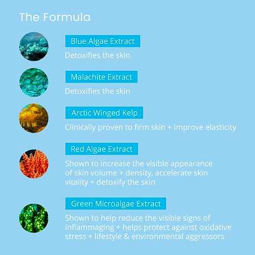 SKINN Firming Algae Oil, Anti Aging Facial Oil for Fine Lines and Wrinkles, 1oz - Lightweight Moisturizer for a Smooth, Glowing, & Healthy-Looking Skin - Hydrating Face Serum for Dry Skin Texture