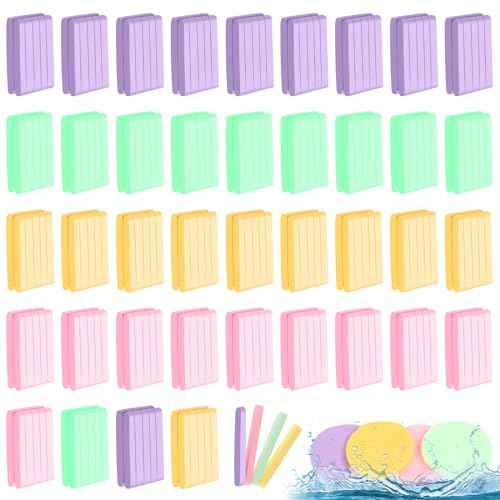 240 Count Compressed Facial Sponges Makeup Removal Round Face Wash Sponges Reusable Face Sponges for Cleansing Exfoliating PVA Spa Facial Pads for Women Esthetician Beauty Remover Supplies, 4 Colors