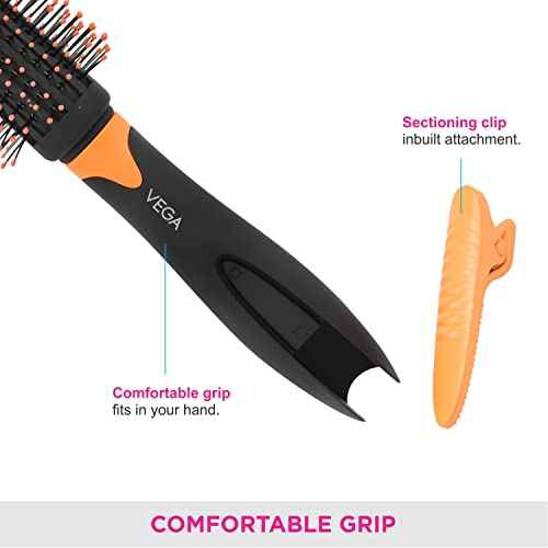 Vega Round Brush with Clip