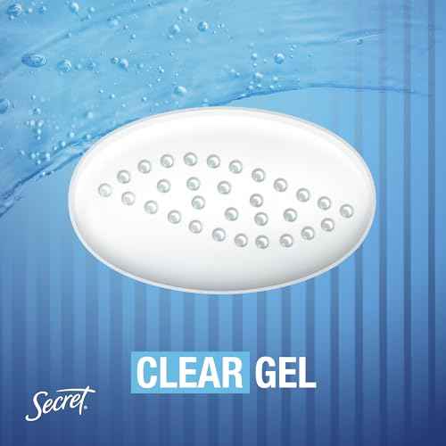 Secret Outlast Antiperspirant Deodorant for Women, 72hr Sweat & Odor Protection, Ph Balancing Minerals, Clear Gel, Hygienic Fresh Scent, 2.6 oz (Pack of 6)