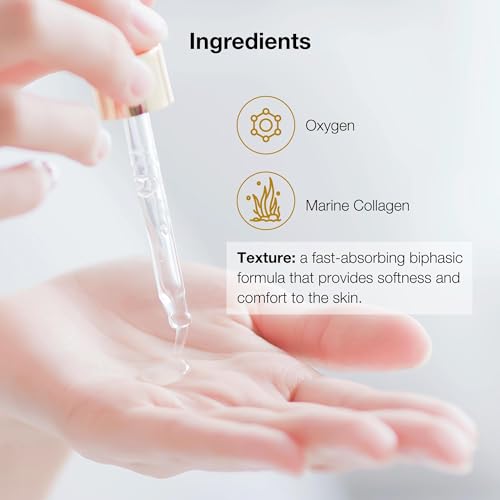 LULLAGE Splendor Elasticity & Firmness Moisturizing Face Serum for Women - Fast Absorbing Day & Night Hydrating Serum with Oxygen & Marine Collagen - 1 Fl. Oz Bottle