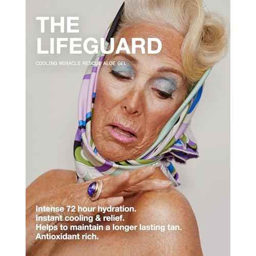The Lifeguard Aloe Vera Sunburn Gel ? After Sun Protection for Sunburn Relief with Minty Cooling ? Fast-Absorbing Formula for Sun-Exposed Skin ? Vegan, Non-Sticky, Hydrating Formula (5.5 Fl Oz)