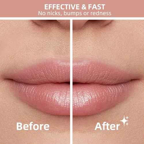 Facial Hair Removal for Women, Portable Lady Shaver, Rechargeable Painless Hair Remover for Face, Upper Lips, Chin, Peach Fuzz