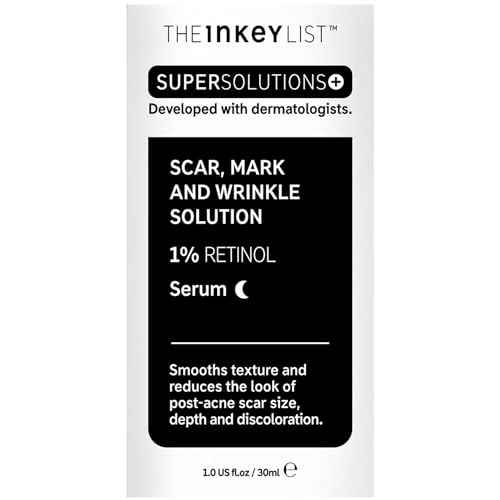 The INKEY List SuperSolutions 1% Retinol Serum for Face and Neck, Helps with Scar, Wrinkle and Skin Tone Appearance for Healthy-Looking Skin, 1.01 fl oz