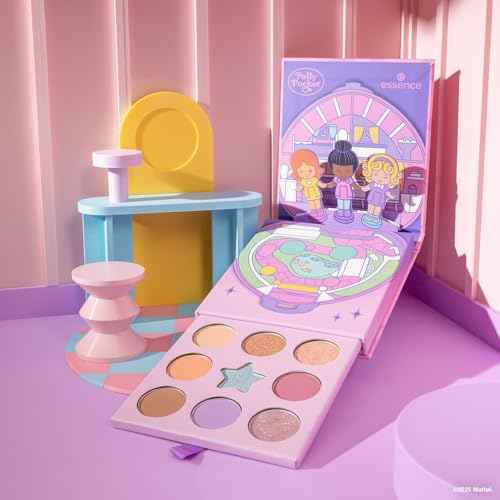 essence | Polly Pocket¢â Eyeshadow Palette | 9 Pigmented Matte & Shimmer Shades | Playful Pop-Up Design | (01 | Take Me To Pollyville!)