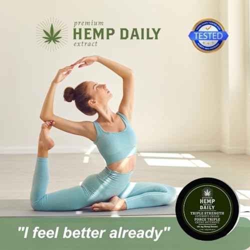 Triple Strength Intensive Cream - Topical Rub with Essential Oils and Moisturizer - Vegan, Organic Ingredients - Classic Mint, 1.70 oz - Pack of 3