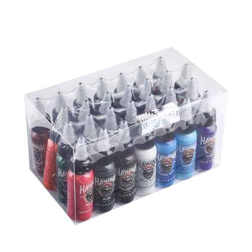 Hawink Tattoo Ink Color Set 1 oz (30ml) Tattoo Supply 28 Colors Pigment Kit Tattoo Supplies in USA TI203-30-28