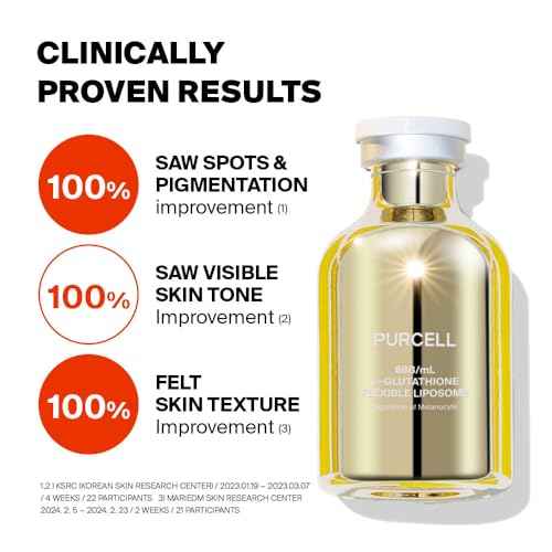 5% L-Glutathione (88B/mL) Flexible Liposome Face Serum - High Concentration with Vitamin B3, Vitamin E, Tranexamic Acid for Hydrating & Brightening (1.01 fl oz / 30ml)