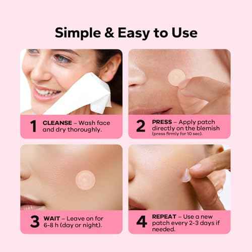 Pimple Patches for Face (18 Count), Microdart Acne Patches, Hydrocolloid Blemish Spot with Salicylic Acid, Fast-Acting for Early Stage Deep Pimples, Zits, Breakouts & Cystic Acne