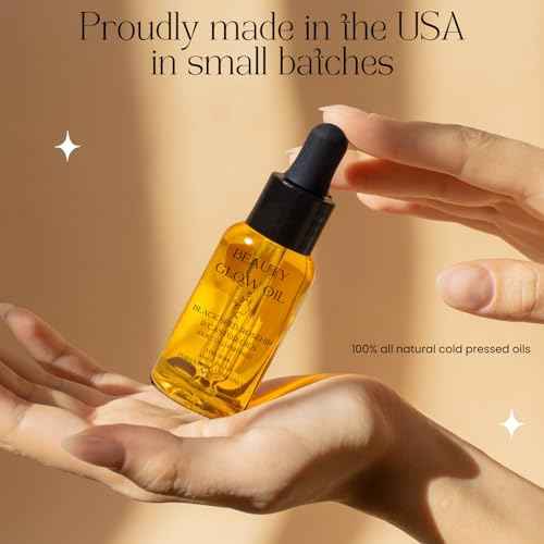 Black Seed Oil, Rosehip Oil, Castor Oil Organic Cold Pressed for Face Anti-Aging Miracle Facial Moisturizer Serum Natural Skincare Fortifying Hydrates Skin Moisturizing Beauty Glow Oil 1 Fl Oz/30mL