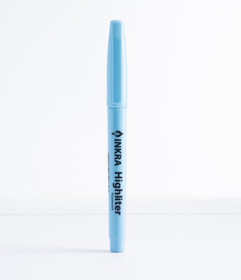 inkra Liner Highlighters with Chisel Tip for Broad and Fine Lines (BLUE)