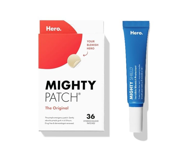 Mighty Patch Original Pimple Patch & Invisible Blemish Protectant Bundle - 36 Patches & 10ml Liquid