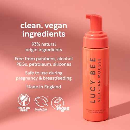 Self Tan Mousse, Customizable Medium Self Tanning Foam, Natural Looking Tan, Quick-Drying, Dermatologist Approved for Sensitive Skin, Hydrating Coconut Water, Tropical Scent, 6.76 fl oz