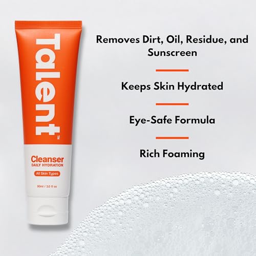 Talent Essential Starter Skincare Set - 90 Day Supply, Korean Skincare, EWG Verified, Fragrance-Free Daily Cleanser (3.0 oz) & Moisturizer (2.5 oz)
