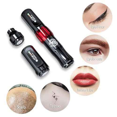 Dragonhawk Atom2 Tattoo Kit Cordless Pro Gun Machine 20 Tattoo Needles Cartridges Rca Supply Complete for Beginners