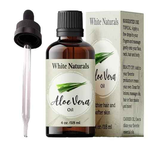 Organic Aloe Vera Oil, Therapeutic Premium Oil, Moisturizing Cold Pressed 100% Pure Natural Aloe Barbadensis Care for Skin, Body, Hair Growth, Face Moisturizer, Baby Oils, Used for Massage, Bath 4oz
