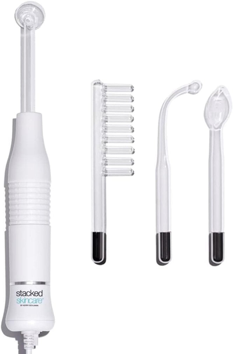 High Frequency Facial Wand - Glass Electrodes for Skin Care & Scalp Treatment | StackedSkincare