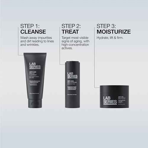 Lab Series Men's Max LS Anti-Age Cream - Anti Aging Face Lotion Moisturizer - Skin Care for Men - Visibly Reduces Fine Lines & Wrinkles