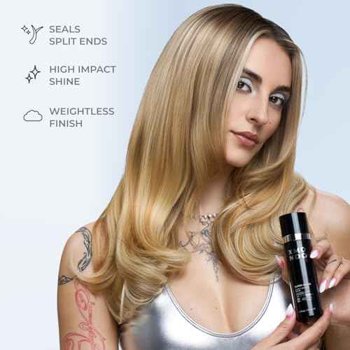 XMONDO Hair Super Gloss Shine + Defrizz Serum ? Instant Gloss, Zero Frizz | Softens Dry Ends + Adds Mirror Shine