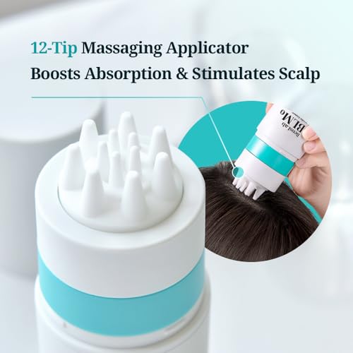 Scalp Serum for Hair Loss & Thinning with Massaging Tips | Clinically Proven | Thickens & Accelerates Hair Growth | Supports DHT Balance | Korean Hair Care | Low Irritation, Drug-Free | 4.05 fl.oz