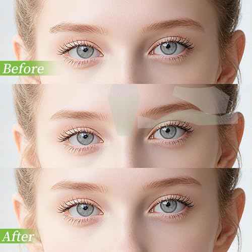 Eyebrow Wax Strips - 56 Eyebrow & Upper Lip Hair Remover with 4 Soothing Wipes | Natural Beeswax Formula | Painless at Home Hair Removal for Women & Sensitive Skin | Lasts 6 Weeks