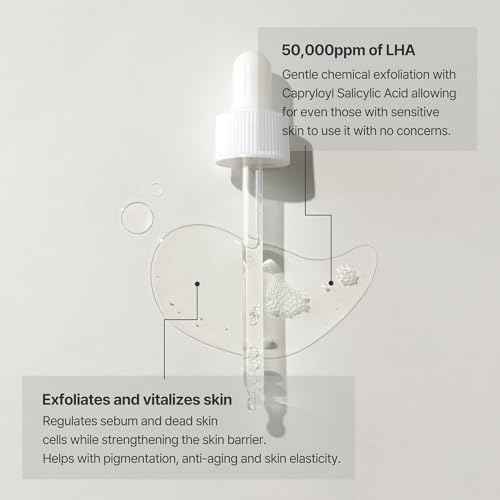 OxygenCeuticals ReGenon Fill LHA ? Gentle LHA Exfoliating Serum with 0.7% Capryloyl Salicylic Acid & Idebenone, Brightening & Antioxidant Peel for Sensitive Skin. 1.69 fl.oz (50ml)