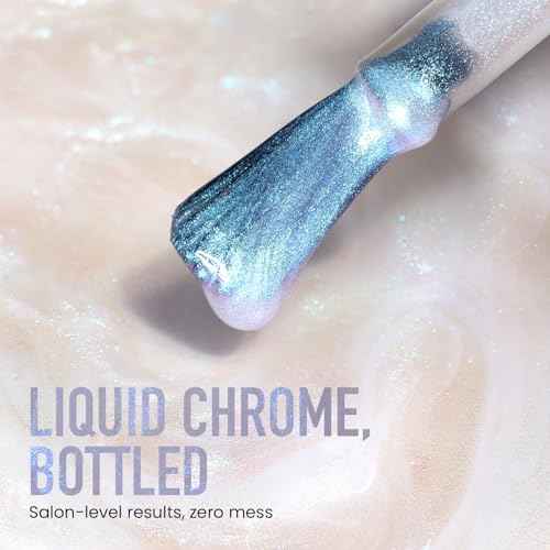 LONDONTOWN Nail Polish/Topper - Chrome Glaze - Enhanced Color Long Lasting Top Nail Coat Gel-free Shine Nail Look, 0.4 oz