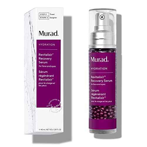 Murad Revitalixir Recovery Serum ? Cannabis Sativa, Caffeine, and Neuropeptide Anti-Aging Treatment for Eyes and Face to Smooth Stress Lines & Wrinkles and Reduce Puffiness ? 1.35 Fl Oz