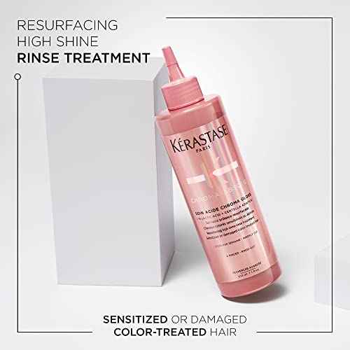 K?RASTASE Chroma Absolute Chroma Hair Gloss, High Shine Treatment for Damaged Color-Treated Hair, Strengthens and Adds Shine, Lightweight formula with Lactic Acid, Soin Acide, 7.1 Fl Oz