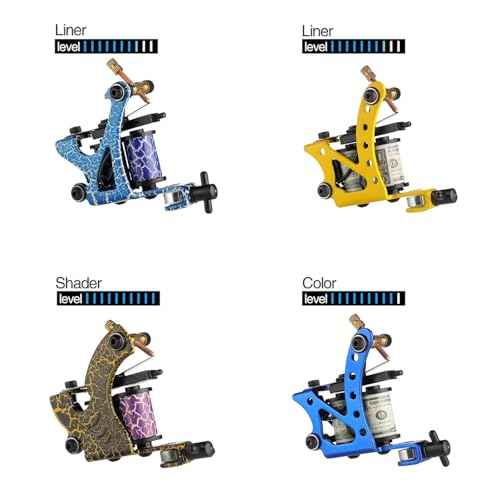 Solong Complete Tattoo Kit 4 Pro Machine Guns 54 Inks Power Supply Foot Pedal Needles Grips Tips Carry Case TK456-US£¨Machine color random£©