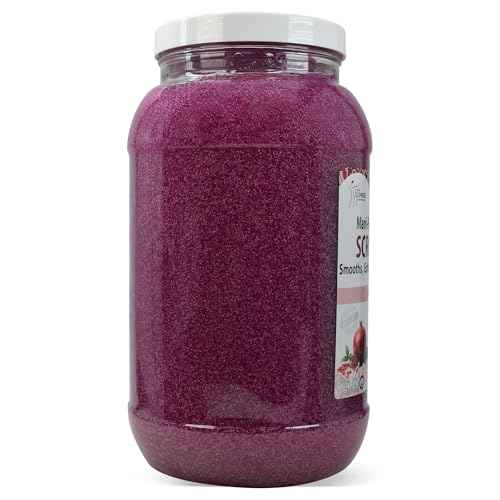 SPA REDI ? Pomegranate Pumice Scrub Gel, Exfoliating, Hydrating & Nourishing, Infused with Hyaluronic Acid, Amino Acids, Panthenol and Comfrey Extract for Glowy Smooth Skin - 128oz Gallon