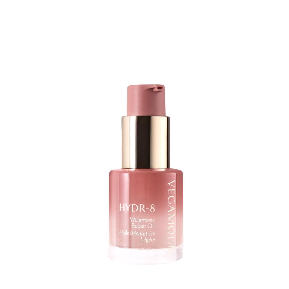 Vegamour Hydr-8 Weightless Repair Oil - Strengthens & Smooths Hair with Marula Oil & Vitamin C | All Hair Types | Vegan & Cruelty-Free
