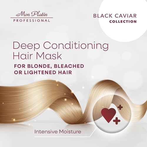 Black Caviar Blonde Hair Mask - Intensive Moisturizing Treatment for blonde, bleached, or Color Treated Hair - Special Antistatic Formula,SLS/Salt Free 500ML