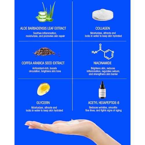 Face Cream for Men, 6 Benefits in One Easy Step, Alleviates Eye Bags, Removes Dark Spots, Reduces Wrinkles, Soothes Skin After Shaving, Face Moisturizes, Skin Nourishes Deeply - 2 Pack