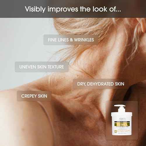 Advanced Clinicals Retinol Body Lotion & Face Moisturizer | Anti Aging Skin Care Retinol Body Cream For Women & Men Improves Appearance Of Fine Lines, Wrinkles, & Look Of Crepey Skin, W/Travel Size