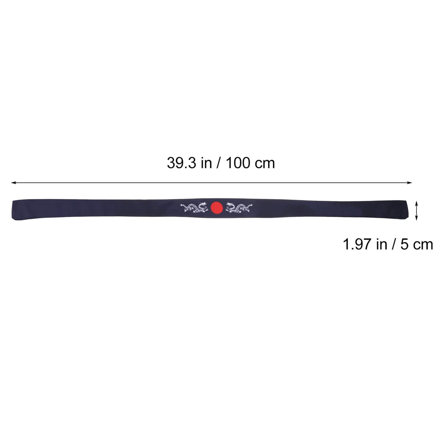 Uonlytech Mens Headband 2pcs Japanese Bushido Headbands, Bushido Hachimaki Chef Bandana Tie Samurai for Sports Exercise Cooking Kitchen Bandana