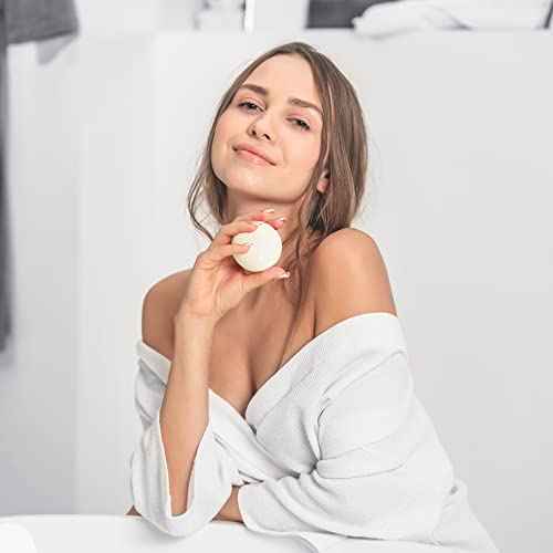 Natural & Organic Bath Bombs with a Variety of Essential Oils, Dye and Paraben Free, Vegan, at Home Spa, Set of 6 (60 gram)