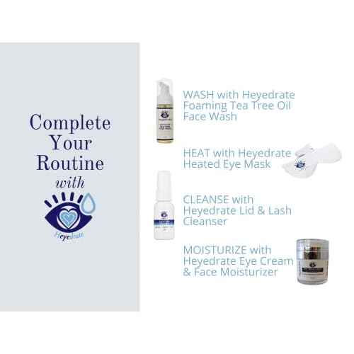 Foaming Tea Tree Face Wash and Eyelid Cleanser for Women - Made With Organic Ingredients & Aloe Vera, 3 Pack - 1.7 Ounces