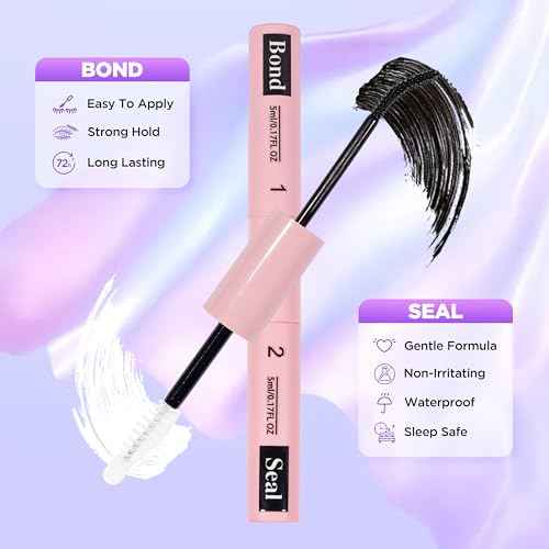 Lash Extension Kit DIY Lash Clusters Kit Eyelash Extensions Individual Lashes Extensions with (Lash Bond and Tweezers,280Pcs, 40D+80D,10-16mm)