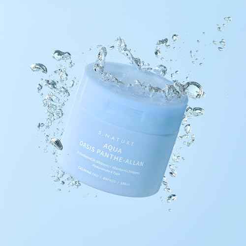 S.NATURE AQUA OASIS PANTHE-ALLAN CALMING PAD 60 Pads, 190ml | Exfoliating, Pore Care, Cooling, Soothing, Hydrating | 6.42Fl Oz