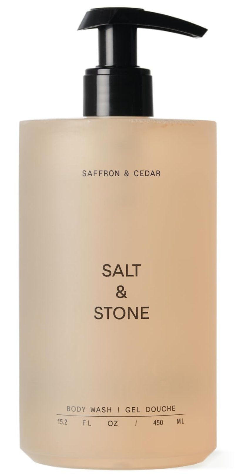 Salt & Stone Body Wash - Antioxidant-Rich Formula for Deep Moisture | Unisex, Sulfate & Paraben Free, Saffron & Cedar, 15.2 fl oz