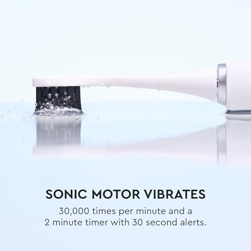 Boka 3.0 Electric Toothbrush for Adults w/ 2 Heads - Rechargeable Sonic Powered Tooth Brush - Charcoal Activated Bristles for Deep Cleaning - Dentist Recommended Oral Care - Charging Base w/Micro USB