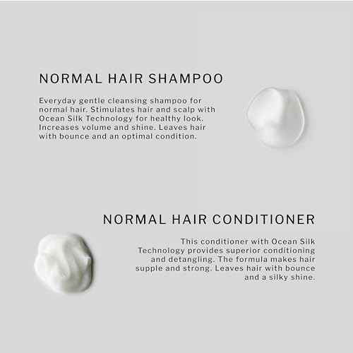 SACHAJUAN Normal Hair Shampoo and Conditioner Set | Ocean Silk Technology for Everyday Cleansing, Volume & Shine | Lightweight Hydration & Detangling | Vegan & Paraben-Free | Set of 2