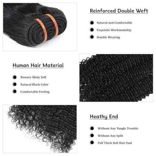 16A Raw Body Wave Human Hair Bundles Human Hair 100% Unprocessed Brazilian Boutique Virgin Hair Extensions,Double Wefts,Triple Lifespan (Body Wave 1 Bundle, 30 inch)