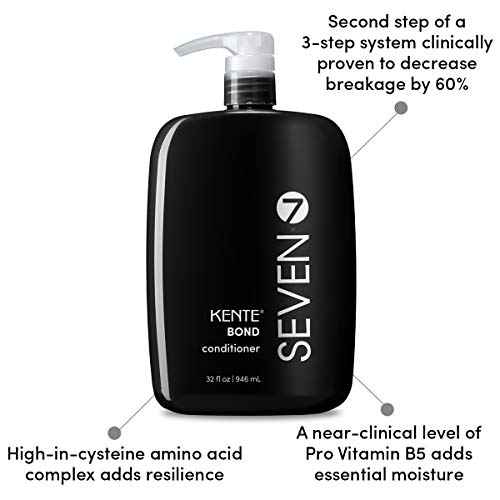 SEVEN Haircare KENTE BOND Conditioner for Split Ends + Damaged Hair, Sulfate Free, Cruelty Free with Amino Acid Complex, Guar Gum & Pro Vitamin B5 for Men & Women, Made in USA