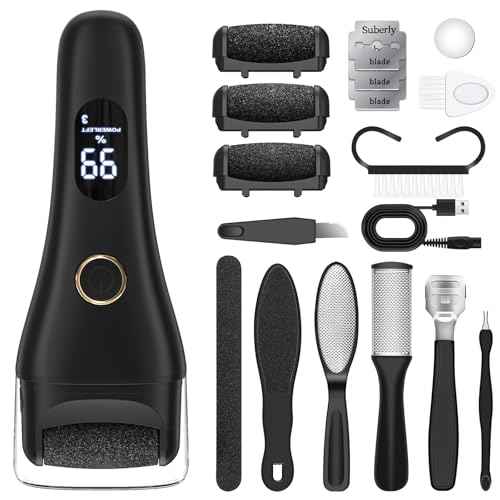 Electric Callus Remover for Feet - Larger Grinding Head&3Speed, Foot Care Pedicure Callus Shaver Foot Scrubber Deadskin Remover, Waterproof Pedicure Tool Foot File for Deadskin Dry Crack Skin Calluses
