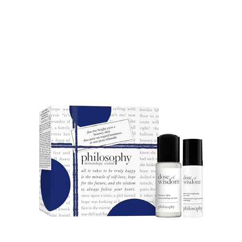 philosophy dose of wisdom bouncy skin reactivating facial serum - with hyaluronic acid, vitamin C & a patented vitality booster - delivers skin that is bouncy, plumped & radiant in one week